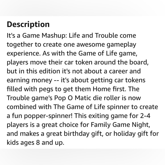 *NEW* Hasbro Gaming Game Mashups Life and Trouble - Picture 6 of 6